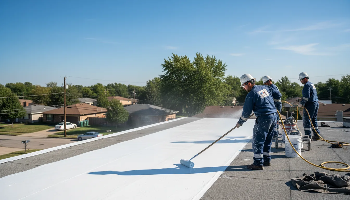 Commercial roof coating in Alamo, ND near me